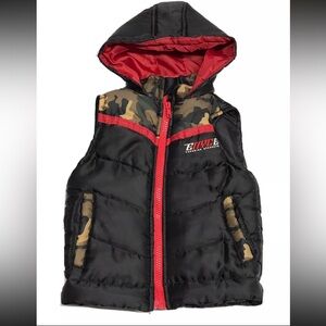 Enyce Boys Hooded Puffer Vest – Camo, Big Boy 16/18”